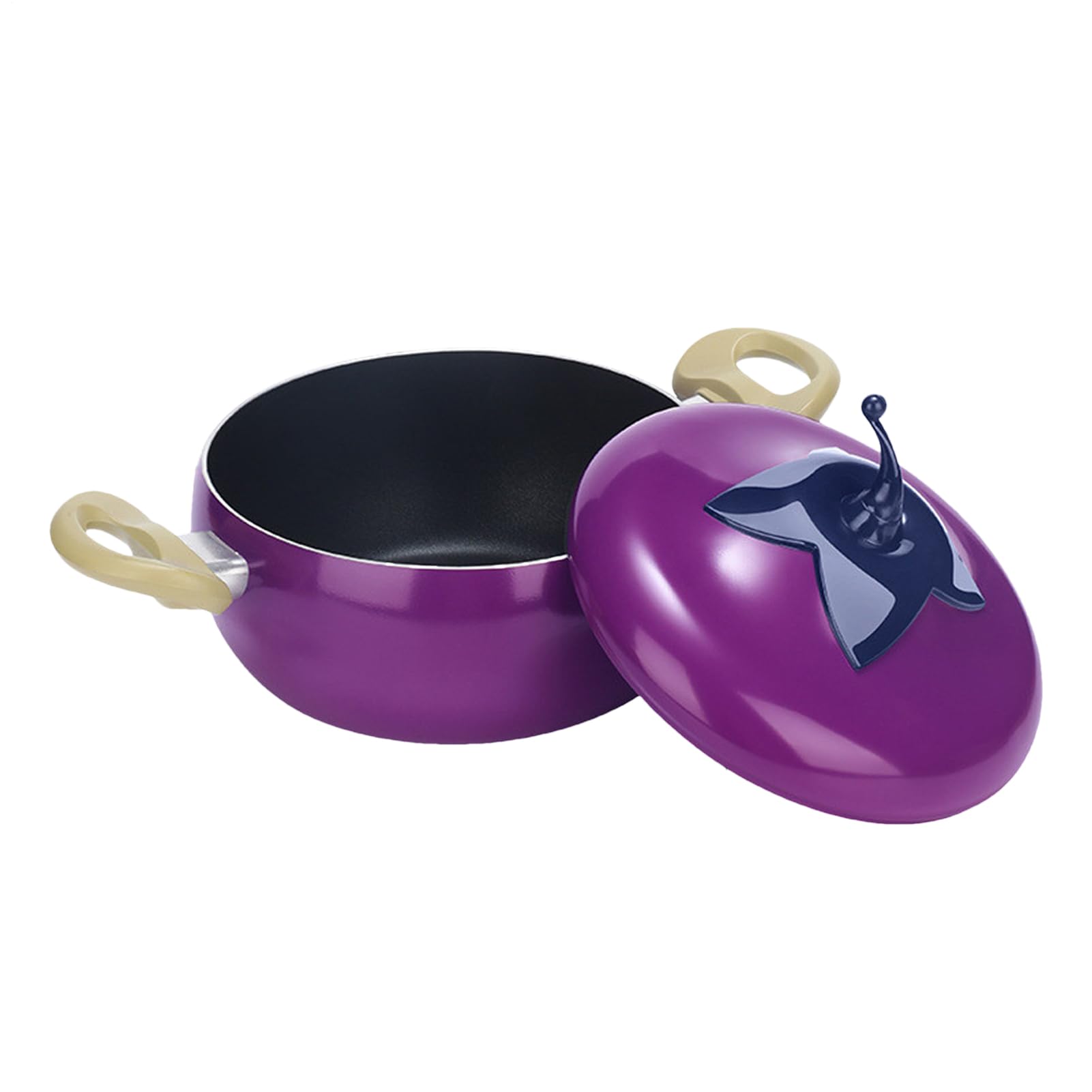 Pentola Per Sugo Con Coperchio Antiaderente A Forma Di Frutto Pratica E | Pentola E Padella Adatte All'Induzione Adatta Per Uso Domestico, Cucina, Ristorazione, Conserve, Bollitura, Sobol