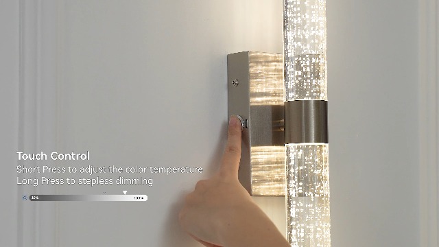 Image of Battery Operated Wall Sconces Set of 2, 20000mAh Rechargeable Wall Light | Remote Control 3000K-6000K Dimmable LED Wireless Sconces,Gold,15.6 Inch