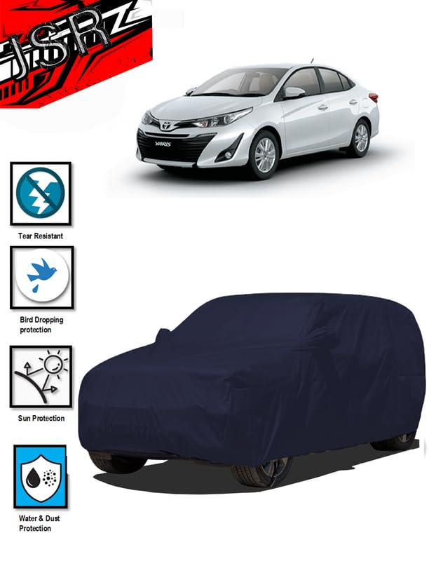 Image of J S R Waterproof Body CAR Cover for Toyota Yaris (Toyota Yaris CAR Cover | Yaris CAR Cover | Yaris CAR Cover Waterproof | CAR Cover for Yaris)