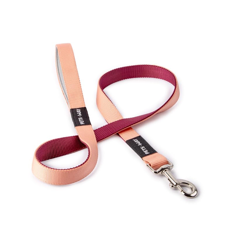 Petsway Padded Dog Walking Leash ((4 Feet) Peach & Wine), Solid Color Leash for Dogs Pet with Padded Handle and Strong Secure Snap Hook (B0D3F5V2GV) Amazon Price History, Amazon Price Tracker