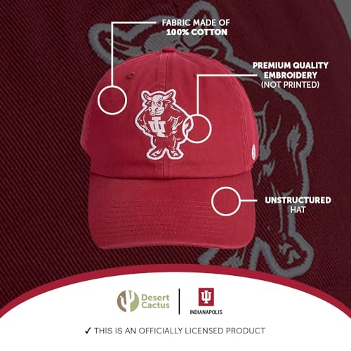 Gorra ajustable con bordado Hoosiers Indiana University miniatura 4