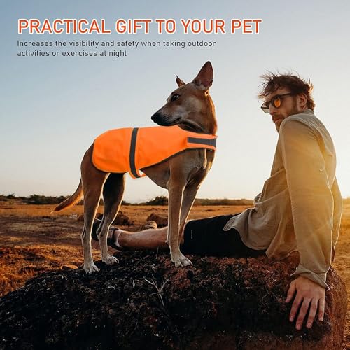 2 Pezzi Gilet Riflettente per Cani Regolabile