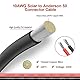 ELFCULB Solar auf Anderson Kabel,10AWG Solarstecker auf Andersen Stecker 50A für Solarpanel Solargenerator(60cm)