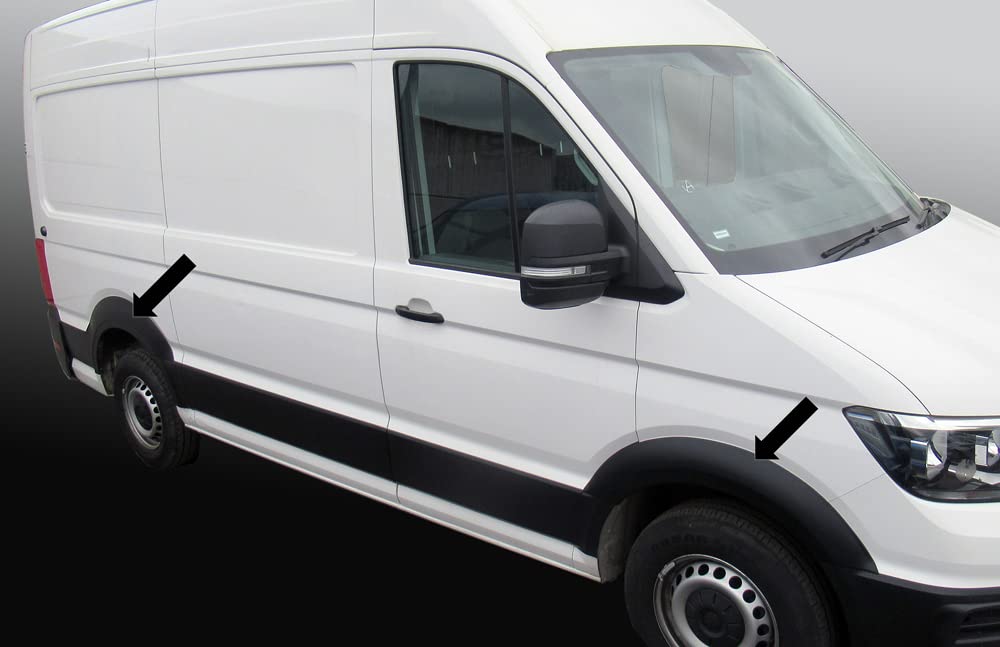 Cubiertas de paso de rueda de 4 piezas compatibles con Volkswagen VW Crafter a partir del año de fabricación 01.2017-7420250