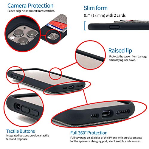 Dockem iPhone 11 Pro Custodia in Silicone Liquido