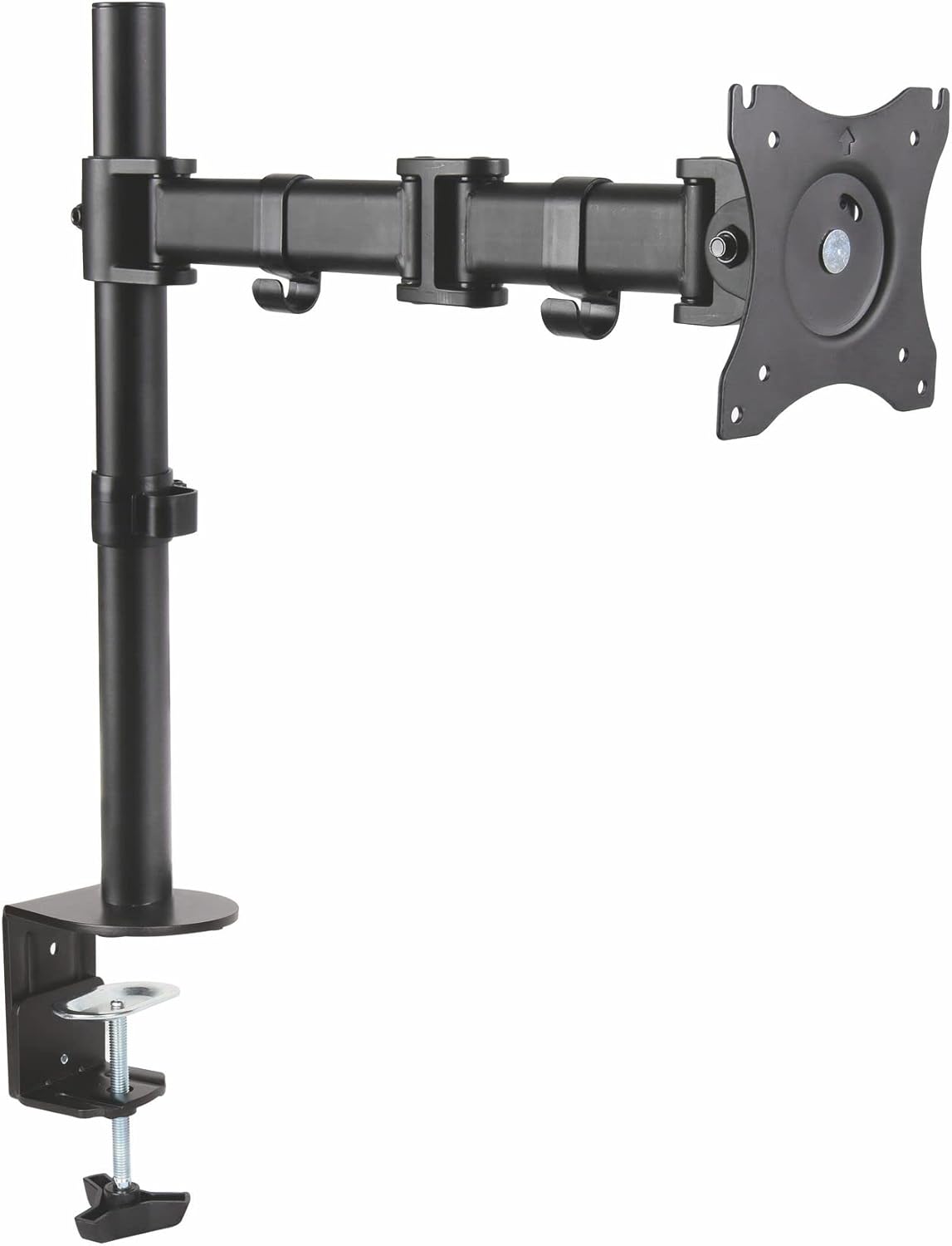 Kantek Dual Monitor Articulating Desktop Stand, for 13" to 27" Monitors, 32" X 13" X 17.5", Black, Supports 18 Lb