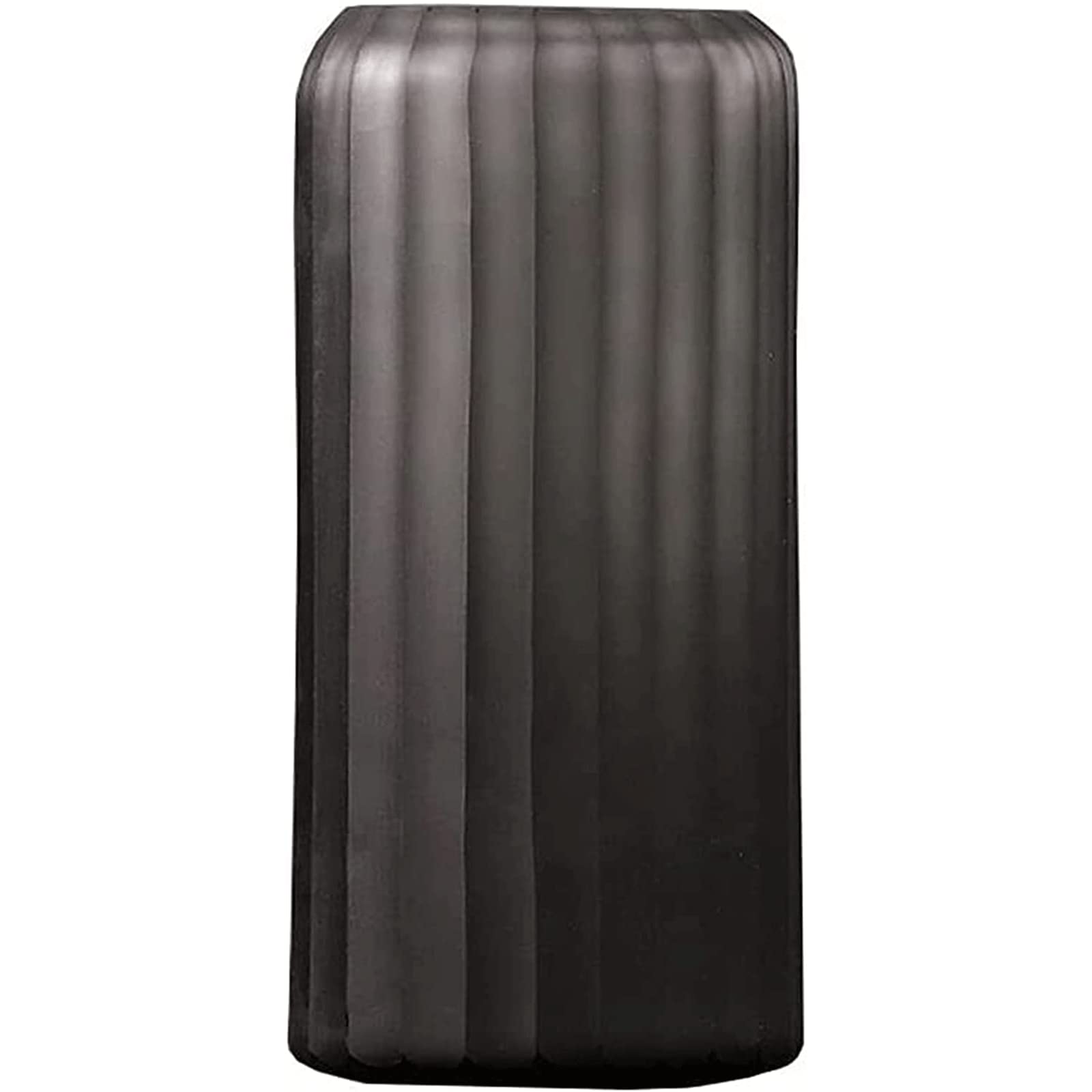 Ngdfgr As Known Fashion Simple Modern Vase Black Frosted Glass Flower Vases Exquisite Eclectic Flowerpot For Home Table Decor Bookshelf Entryway Mantel Decoration (A),A