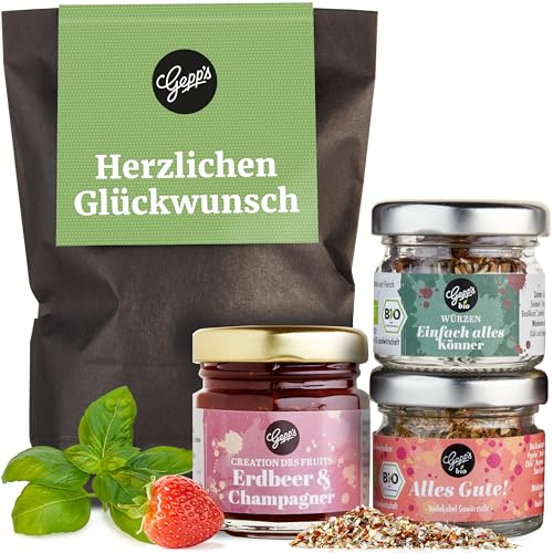 Gepp's Feinkost Wundertüte Herzlichen Glückwunsch I Geschenkset mit Delikatessen I Geschenk...