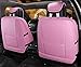 seemehappy Charming Red Black Car Seat Covers Set Faux Leather Auto Accessory (Basic)