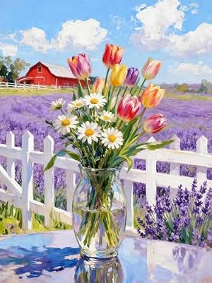Flower Diamond Art Painting Kit for Beginners