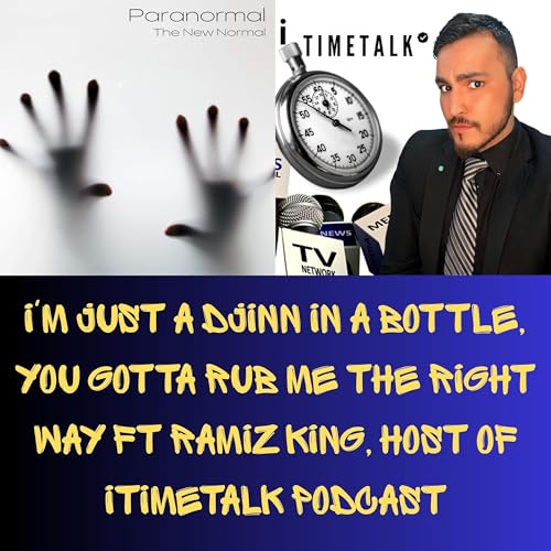 Page de couverture de I'm Just a Djinn in a Bottle, You Gotta Rub Me the Right Way Ft Ramiz King, Host of iTimeTalk Podcast