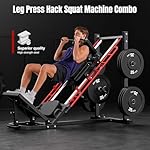 Dripex Leg Press Machine, Leg Press Machines for Home Gym, Professional Leg Press Hack Squat Machine Combo with 4 Weight Plate Storage Holders for Full Lower Body Workout - Weight Plates Not Included - Image 5