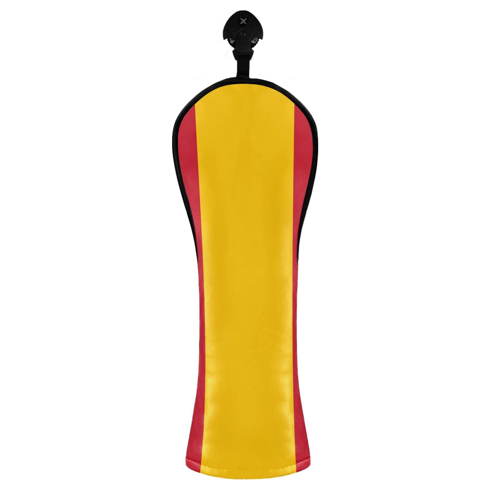 Funda para cabeza de golf España cuero primera calidad etiqueta número driver Fairway Hybrid Wood