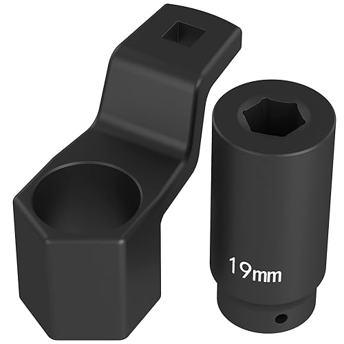 Moker Soporte de llave de polea de cigüeñal de 1.969 in para motores Honda y Acura (con enchufe de equilibrador armónico de 0.748 in), potencia de