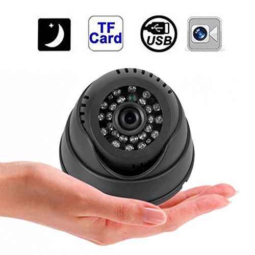 Excelvan® Dome Recording Camera Dome Indoor CCTV DVRCam Security Camera Micro SD/TF Card Night Vision DVR Recorder