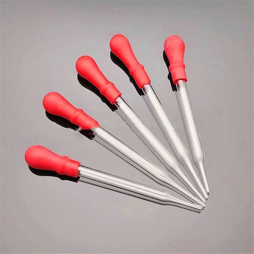 Laborgeräte und -ausrüstung 10 stücke/30 stücke/100 stücke Labor 90mm Bis 150mm Glas Übertragung Dropper Mit Rot Gummi Saug-Ball(120mm 100pcs)