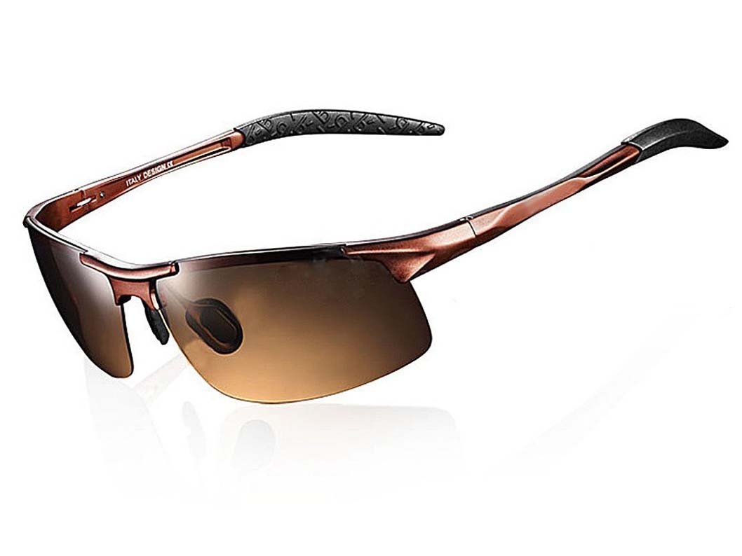 TELAM Men's Sports Style Polarized Sunglasses Driver Glasses