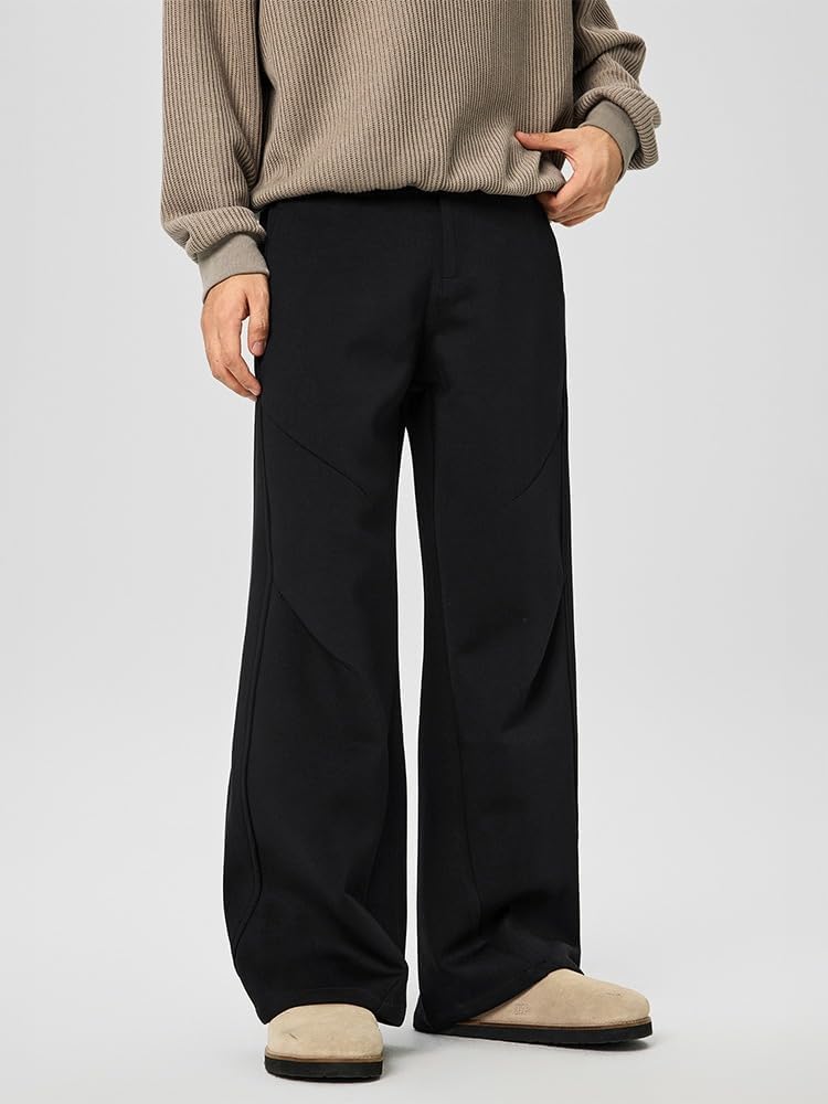 Men's Straight Leg Casual Pants Spring Summer Drop Trousers Pants for Men