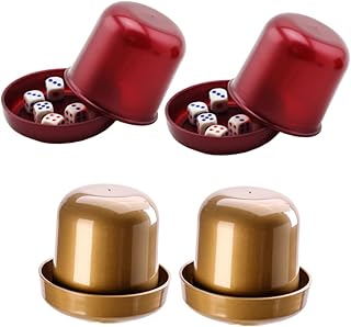 Toyvian 4 Conjuntos De Copos De Empilhamento De Dados Brinquedos Infantis Jogos De Dados De Seis Lados Copos De Dados Copo De Dados De Feltro Copo De Dados Com Dados Copos De Dados De