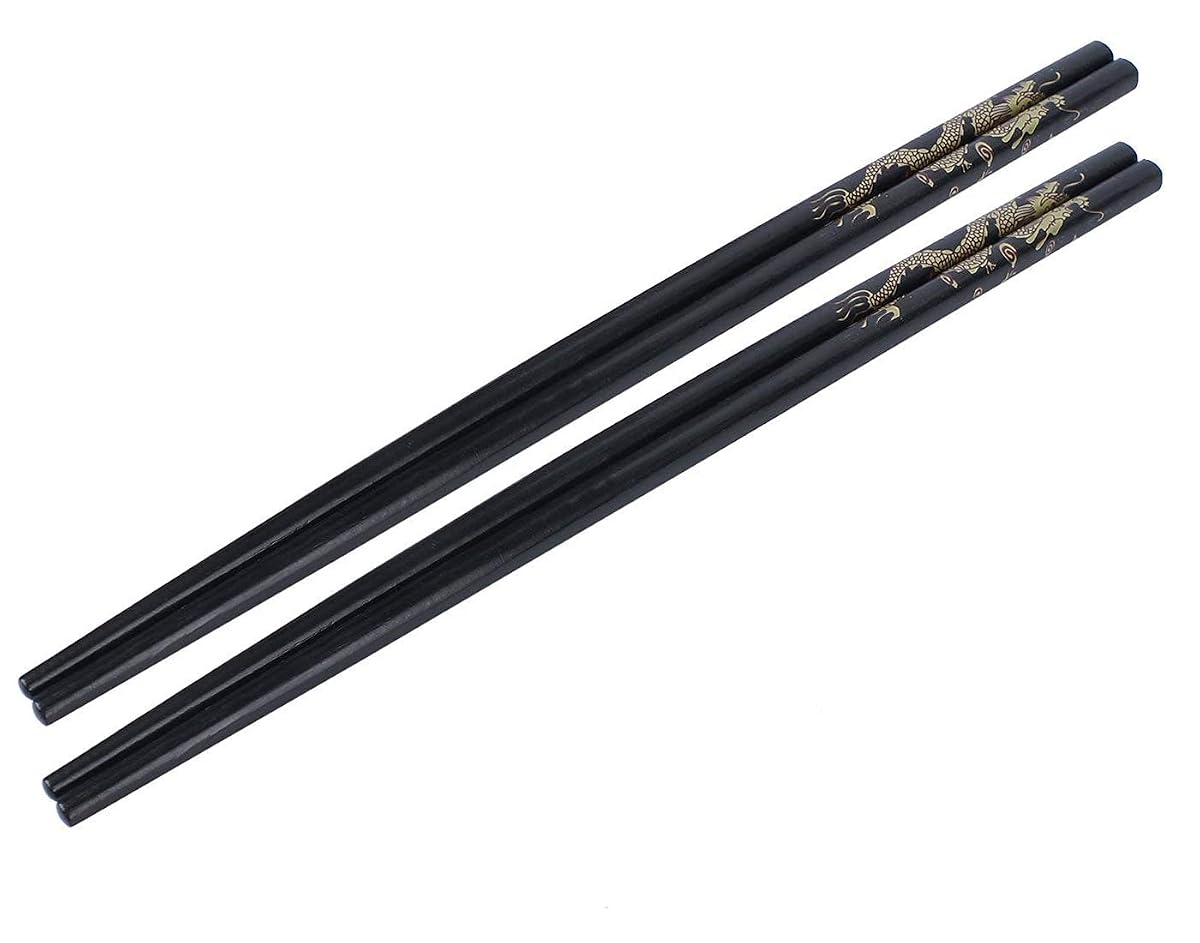 ikis - 2 Pairs Chopsticks Eating Bamboo Chinese Chopstick Household and