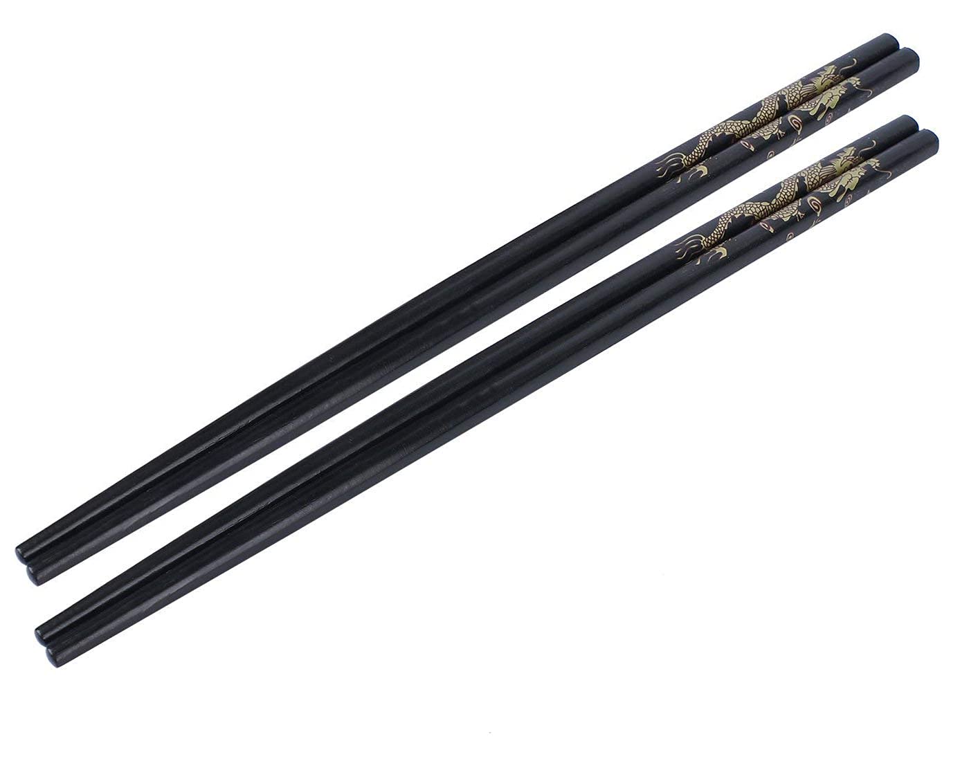 ikis - 2 Pairs Chopsticks Eating Bamboo Chinese Chopstick Household and Restaurant