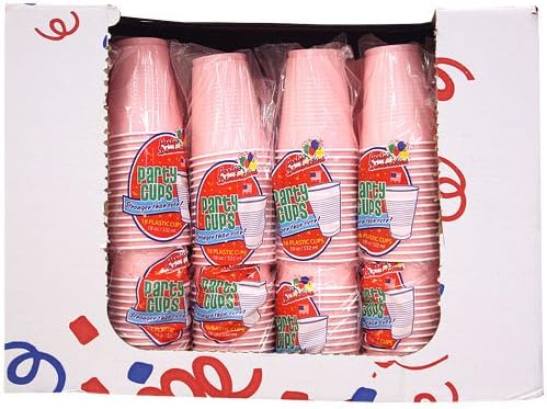 Party Dimensions Pink Disposable Plastic Cups-12 Oz Pcs, 20 Count (Pack of 1)