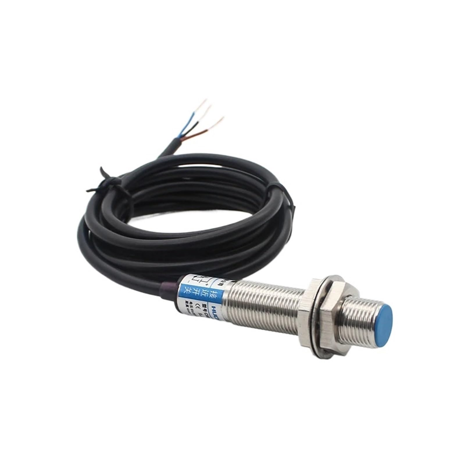 IEUMJNAT Three Wire Four Sensing 2mm Shielded DC36V 90-250VAC Metal Induction Proximity Switch Sensor(Dc Four Wire Pnp)
