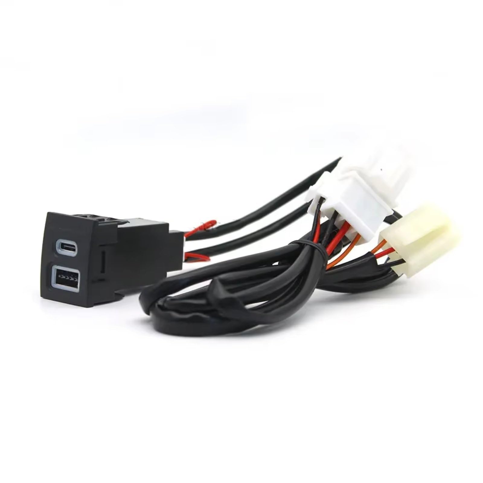 Conector USB AUX para Consola de Coche, para Compatible con VW, para Polo 2004-2011, para conexión rápida, para QC30 y Adaptador de Interfaz Tipo C