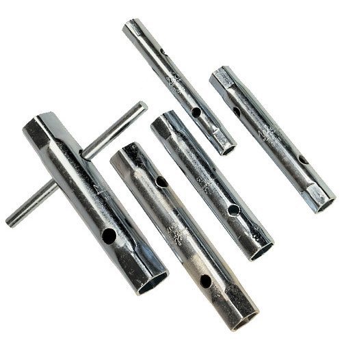 Unibos 6pc Tubular Box Wrench Set 10mm to 19mm Tube Spanners Deep Metric Socket