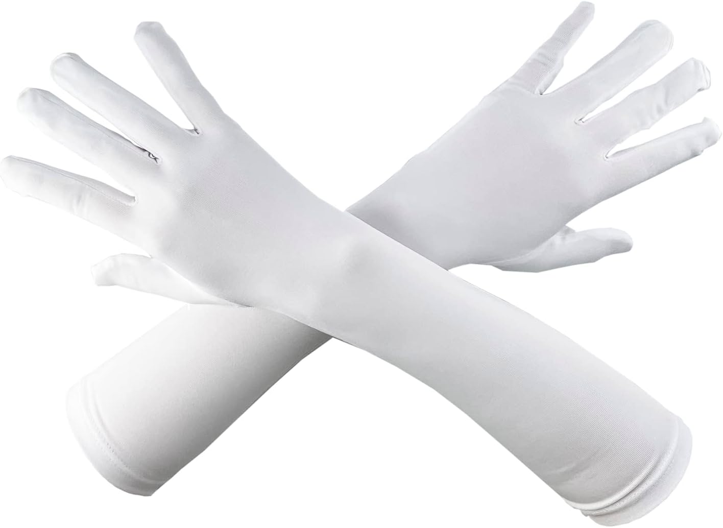 Chendvol Men's and Women's 15'' Elbow Length 20s Stretchy Cosplay Costume Gloves