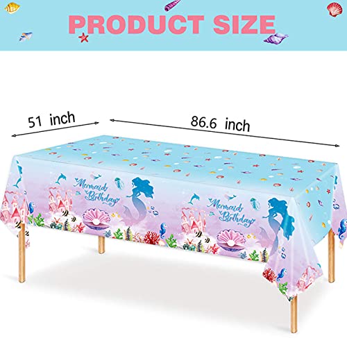 Rainmae Mermaid Party Supplies, Mermaids Disposable Tableware Set, Mermaid Paper Dinner Plates Napkins Cups For Girl’s Baby Shower Wedding 1St Birthday For Girl Under The Sea Ocean Party Decor #TOP1
