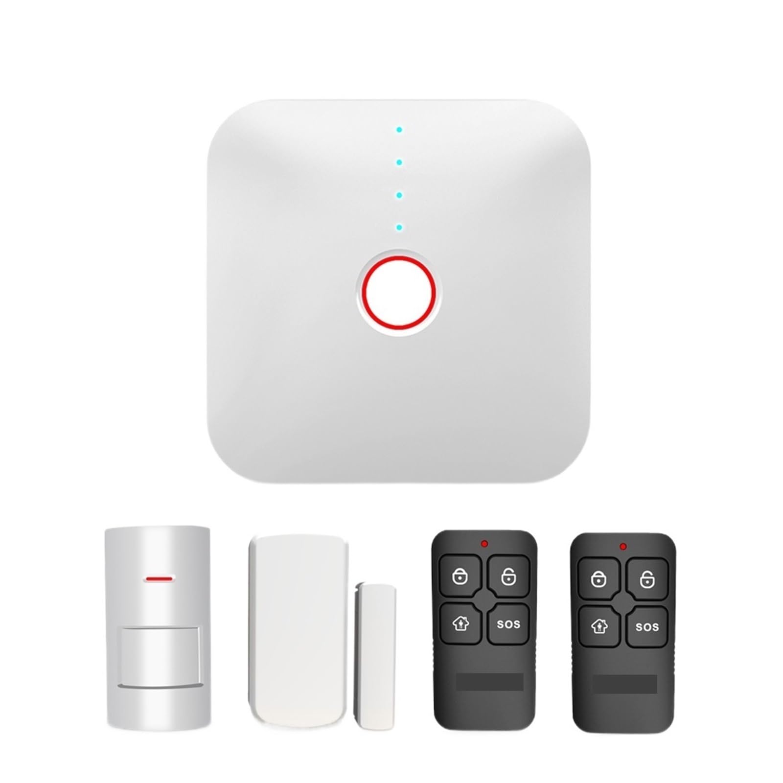 System alarmowy do zabezpieczenia domu, Inteligentny Alarm Inteligentny 2.4G Alarm Bezpieczeństwa W Domu System Antywłamaniowy Czujnik Drzwi Czujnik Ruchu 433MHZ Zestaw Bezpieczeństwa W Domu dla domu,