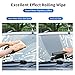 RHHRSM Dual Material Choice! Efficient Car Wash Squeegee for Automotive Beauty - TPE/Silicone Squeegee for Windshields and Glass Surfaces (Silicone), White