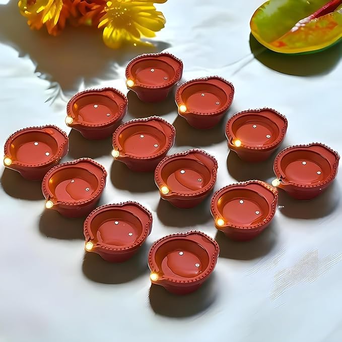 Sohian Water Sensor Electric LED Diyas Plastic Flameless & Smokeless LED Diwali Light Diya Warm Tea Ligth Candles for All Festivals,Christmas,Home Decorators Led Diwali Diya Pack of 50 Brown (B0DG8DMCYG) Amazon Price History, Amazon Price Tracker