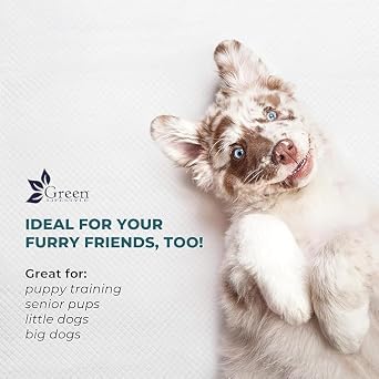 GREEN LIFESTYLE Underpads - Pet Training Pads for Dogs, Cats, Bunny, Chucks Pads for Adults, for use as Incontinence Bed Pads, Seniors Bed Pad (Pack of 25 - 30x36)