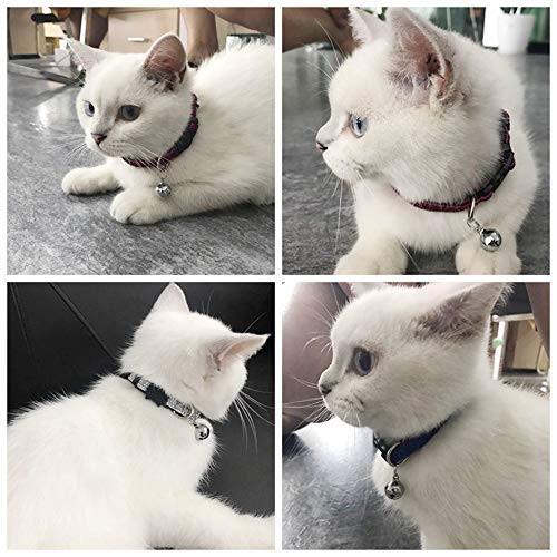 IVIA PET 4 conjuntos de acessórios de pingente de sino de gato para coleira de cachorro de treinamen