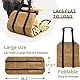 CYUREAY Feuerholz-Trage-Rucksack, Wasserabweisende Feuerholz-Tasche, stabile Holzklotz-Tragetasche mit verstellbaren Gurten, gewachster Canvas-Holzklotz-Trage-Rucksack für Indoor- und Outdoor-Camping