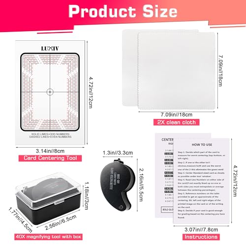 Luxiv Card Grading Centering Tool Kit (Rounded Corner)