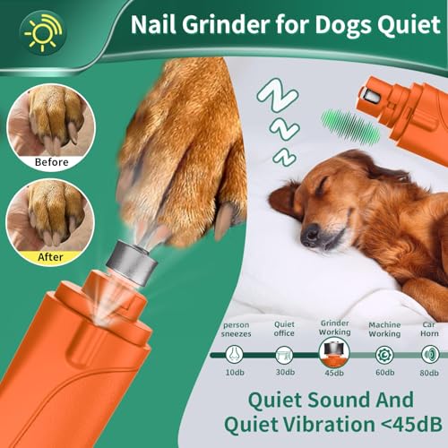 Image of 2 in 1 Dog Nail Clippers & Cat Nail Clippers Trimmers for Large Medium Small Dogs Cats Claw Trimmer Quick Sensor and Safety Guard USB Rechargeable Dogs Nail Trimmer with Catcher & 2 LED Lights