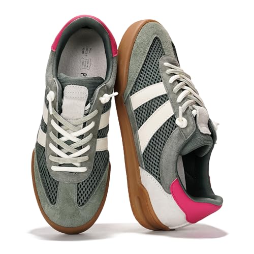 Project Cloud Genuine Leather Casual Sneakers for Women - Memory Foam Insoles Lace-Up Womens Shoes &...