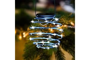 Solar Spiral LED Hanging Lanterns: Illuminate Your Outdoors with Enchanting Glow