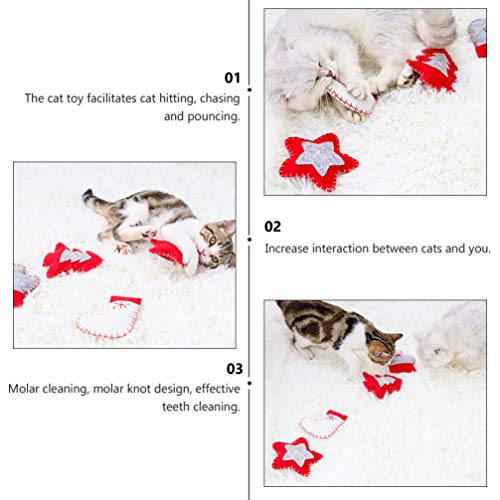 Balacoo – Brinquedo de erva de gato com 4 peças, gatinho criativo, brinquedo de erva do gato, brinqu