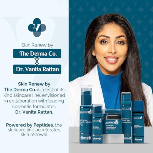 Image of The Derma Co Skin Renew Hyperpigmentation Peptide Serum - 30ml | Reduces Dark Spots | Evens Skin Tone | Brightens Skin | Smoothens Fine Lines