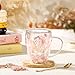 regalo Originales para Mujer Tazas de Café regalo Cumpleaños para Ella Tazas Te Expreso Personalizadas regalo Boda Amistad Adorables Tazas de Vidrio Doble Pared regalo Navidad Accesorios Rosados Imagen de regalo Originales para Mujer Tazas de Café regalo Cumpleaños para Ella Tazas Te Expreso Personalizadas regalo Boda Amistad Adorables Tazas de Vidrio Doble Pared regalo Navidad Accesorios Rosados