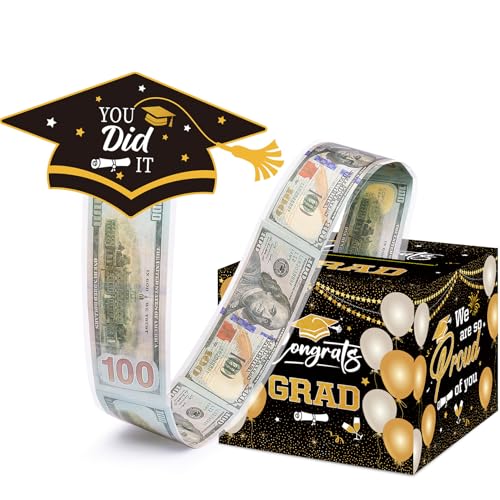 Meiidoshine Graduation Gifts Graduation Money Box Surprise Grad Money Holder with Pull Out Card Class of 2026 Funny Cash Gift Ideas for Boys Girls High School College