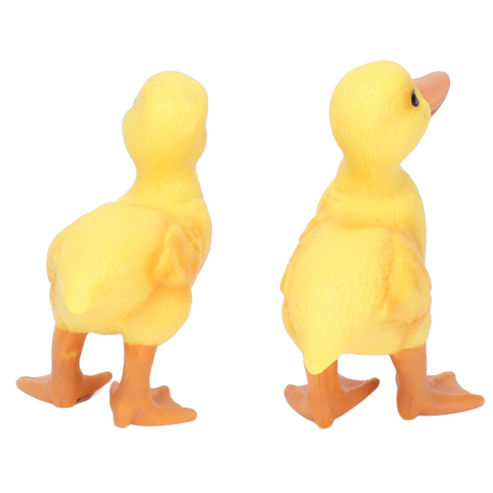 Mini Yellow Duck, Lifelike Yellow Duck Figurine for Model Collections for Photo Props for Birthday