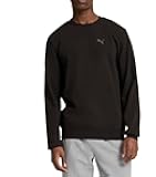 Men's Long Sleeve Textured Crew Pullover Sweatshirt