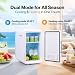 Spector 4L Mini Fridge, Portable Cooler and Warmer for Home Office Use for Skincare & Drinks, Desktop Refrigerator with Removable Shelf