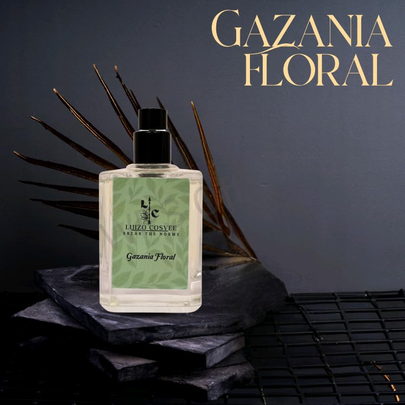 Image of Luizo CosveeTM Gazania Floral Eau De Parfum for Women | Luscious burst of Passionfruit, Pineapple, and Grapefruit, effortlessly feminine Long-Lasting Peony Floral Perfume | Everyday & Gifting Use - 50ml