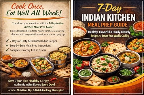 7-Day Indian Kitchen Meal Prep Guide: Healthy, Flavorful, and Family-Friendly Recipes for Stress-Free Weekly Cooking image 2